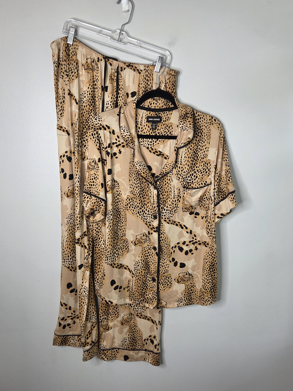 Room Service Soft Cheetah Print Pajama Pant Set